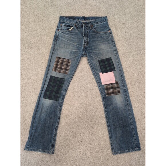Levi's Other - Levi's 505-0217 Big E Selvedge Talon 42 Zipper Jeans Men's Size 30x32 Distressed
